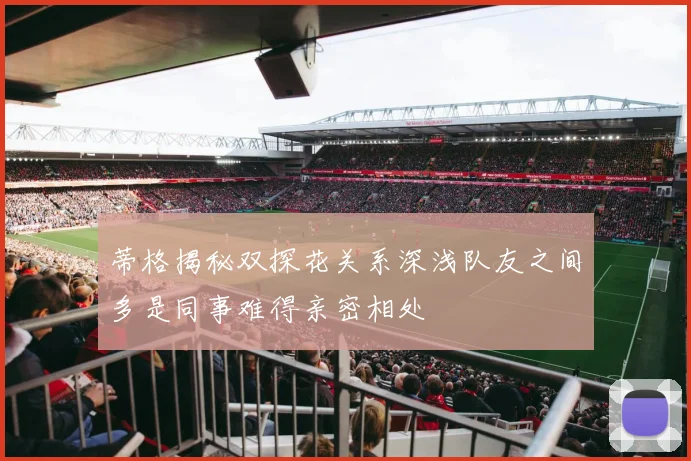 蒂格揭秘双探花关系深浅队友之间多是同事难得亲密相处